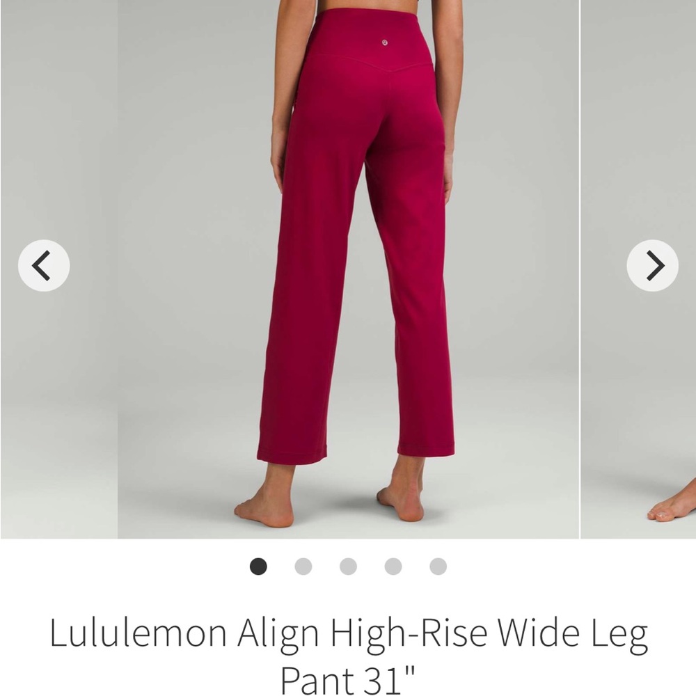lululemon align wide leg pants, size 4